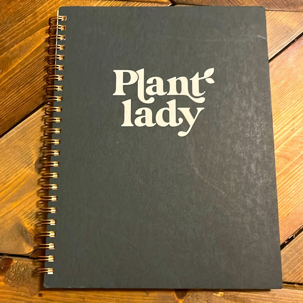 Plant lady NWT spiral notebook 8.5”x6.5”